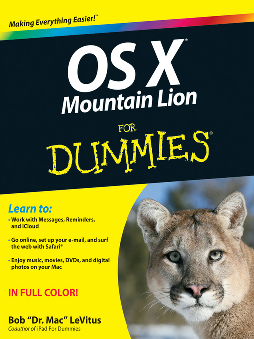 Title details for OS X Mountain Lion For Dummies by Bob LeVitus - Available